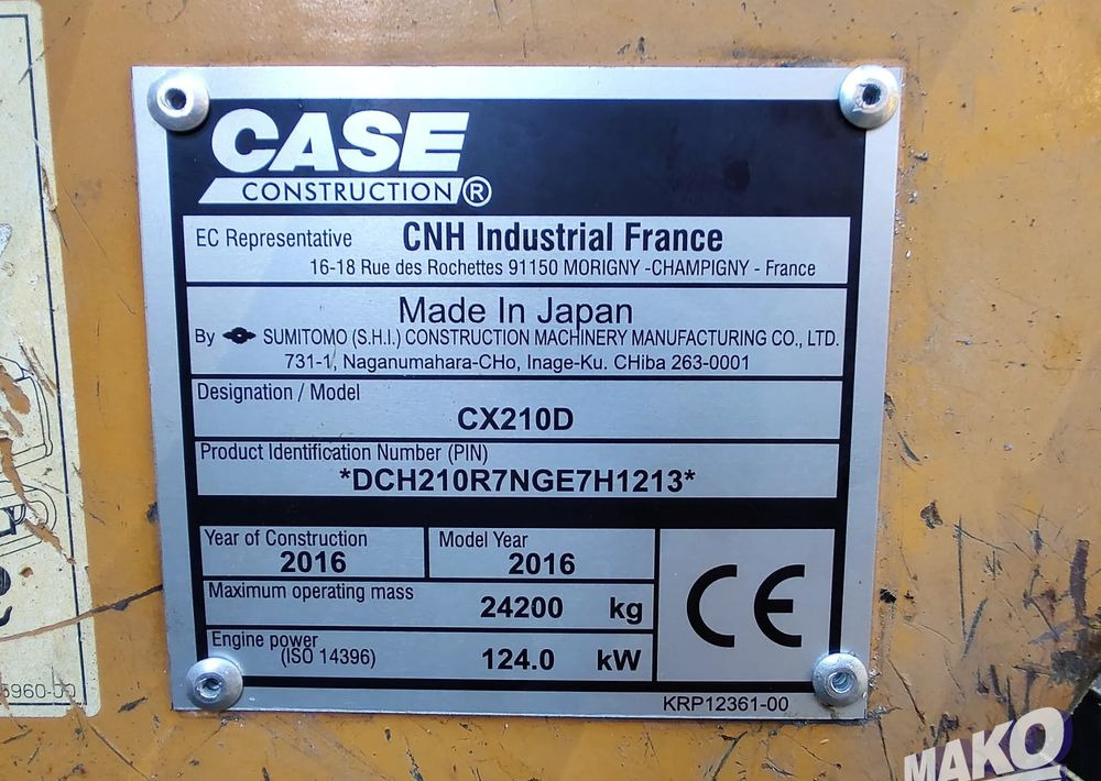 Гусеничный экскаватор Komatsu CX 210 D: фото 10