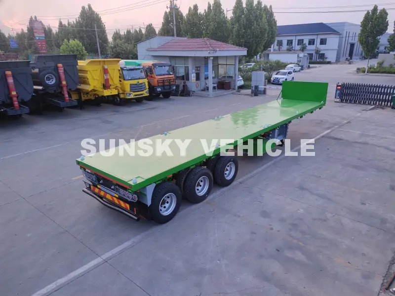 SUNSKY Flat Deck Trailer with henred type axles and suspension - Полуприцеп бортовой/ Платформа: фото 1 SUNSKY Flat Deck Trailer with henred type axles and suspension - Полуприцеп бортовой/ Платформа: фото 1