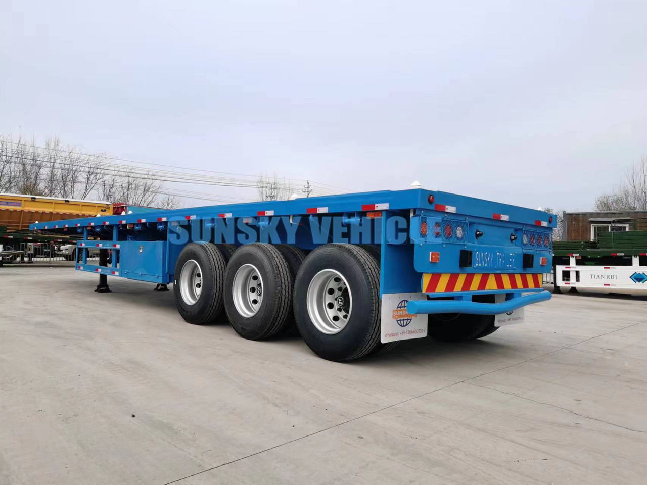 SUNSKY Flatbed Trailer with henred type axles and suspension в лизинг SUNSKY Flatbed Trailer with henred type axles and suspension: фото 7