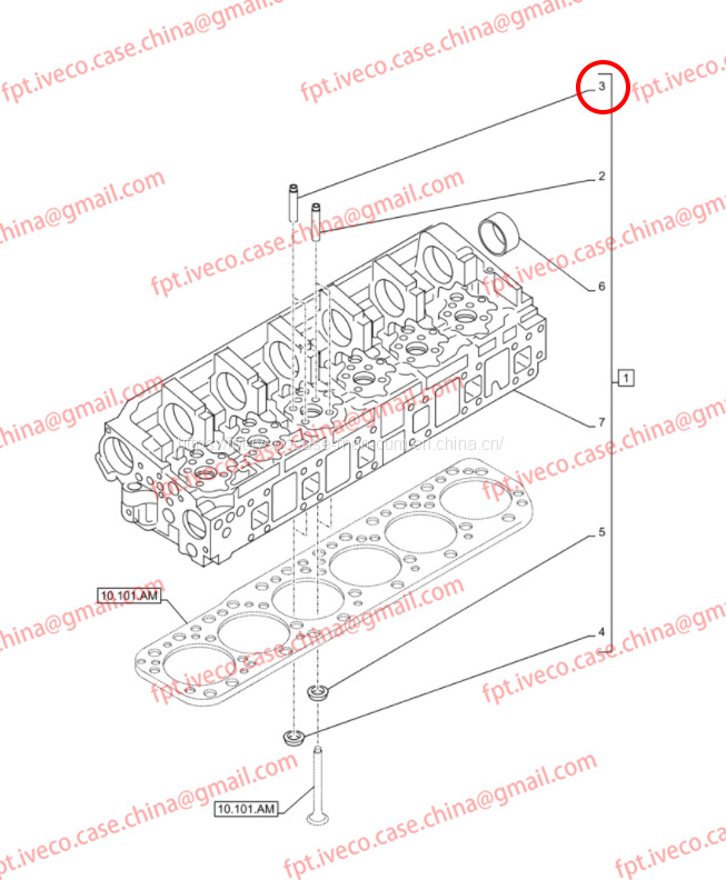 FPT IVECO CASE Cursor9 F2CFE614A*B041/F2CGE614F*V004 5802431166 Intake Ducts504361843/504361844/504361845 - Клапан: фото 3 FPT IVECO CASE Cursor9 F2CFE614A*B041/F2CGE614F*V004 5802431166 Intake Ducts504361843/504361844/504361845 - Клапан: фото 3