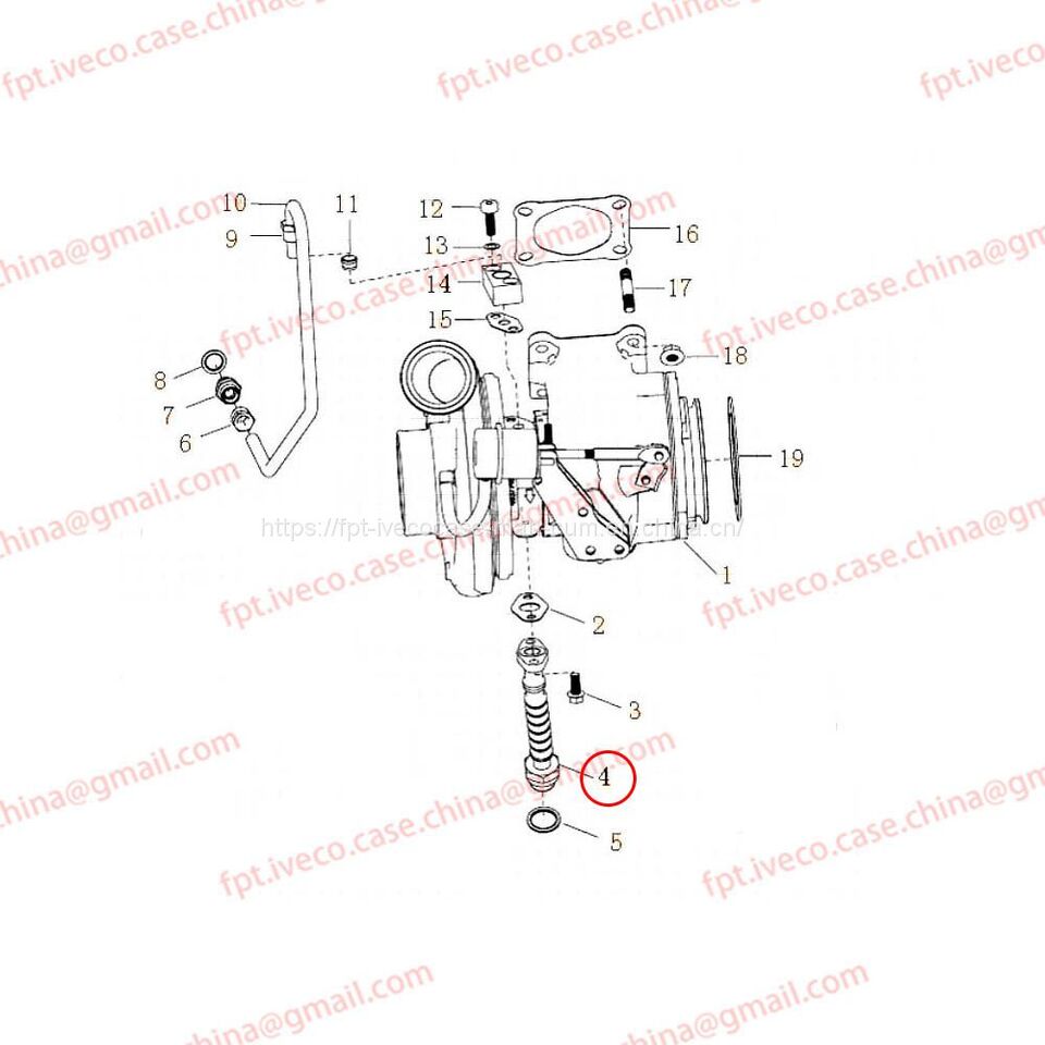 MAN D2066 Turbocharger oil return pipe 05703-5395 - Турбина для Грузовиков: фото 1 MAN D2066 Turbocharger oil return pipe 05703-5395 - Турбина для Грузовиков: фото 1