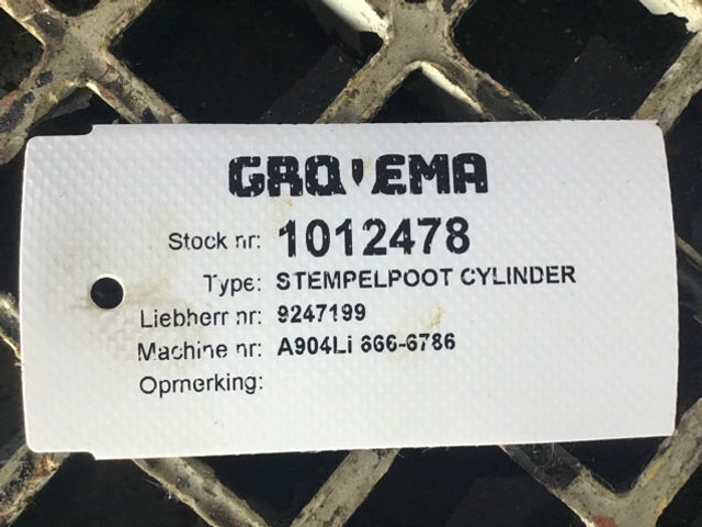 Liebherr A902 INDUSTRIAL / A902 Li / A904 INDUSTRIAL / A904C Li / A912 Li / A914 Li / A914B Li - Гидравлический цилиндр: фото 3 Liebherr A902 INDUSTRIAL / A902 Li / A904 INDUSTRIAL / A904C Li / A912 Li / A914 Li / A914B Li - Гидравлический цилиндр: фото 3