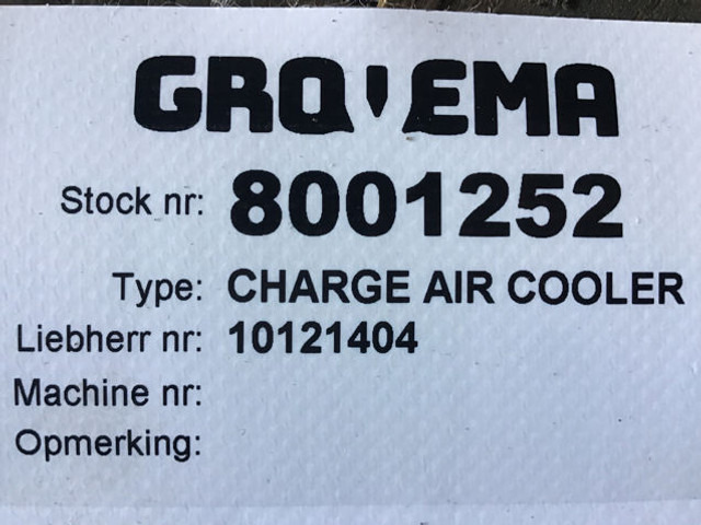 Liebherr Charge Air Cooler - Интеркулер: фото 4 Liebherr Charge Air Cooler - Интеркулер: фото 4