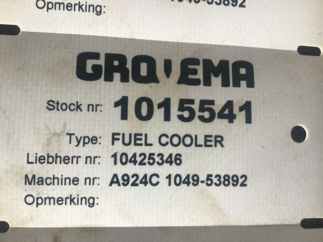 Liebherr Fuel Cooler - Масляный радиатор: фото 2 Liebherr Fuel Cooler - Масляный радиатор: фото 2