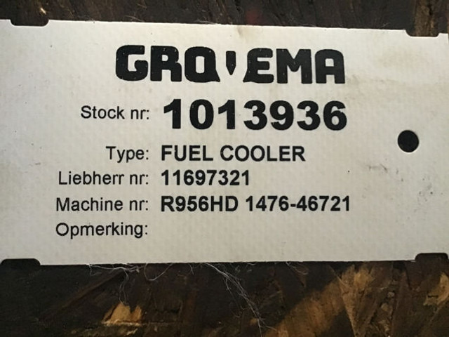 Liebherr Fuel Cooler - Масляный радиатор: фото 3 Liebherr Fuel Cooler - Масляный радиатор: фото 3