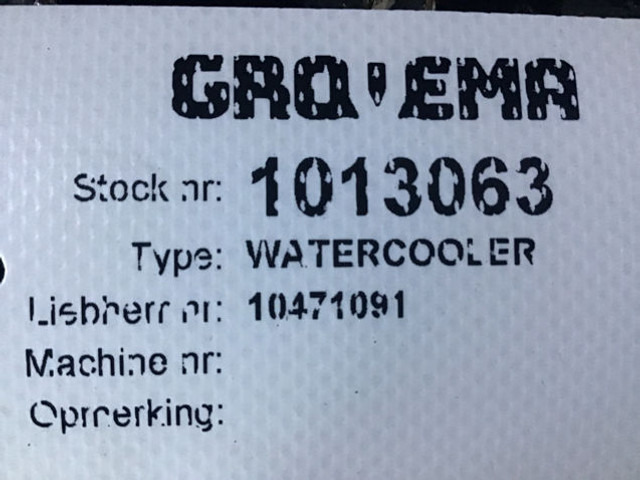 Liebherr Watercooler - Радиатор: фото 4 Liebherr Watercooler - Радиатор: фото 4