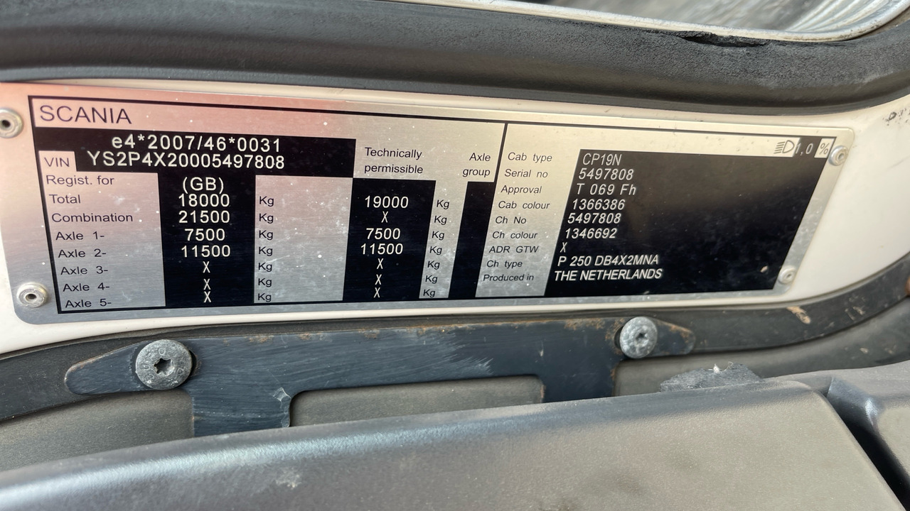Тентованный грузовик SCANIA P250: фото 12