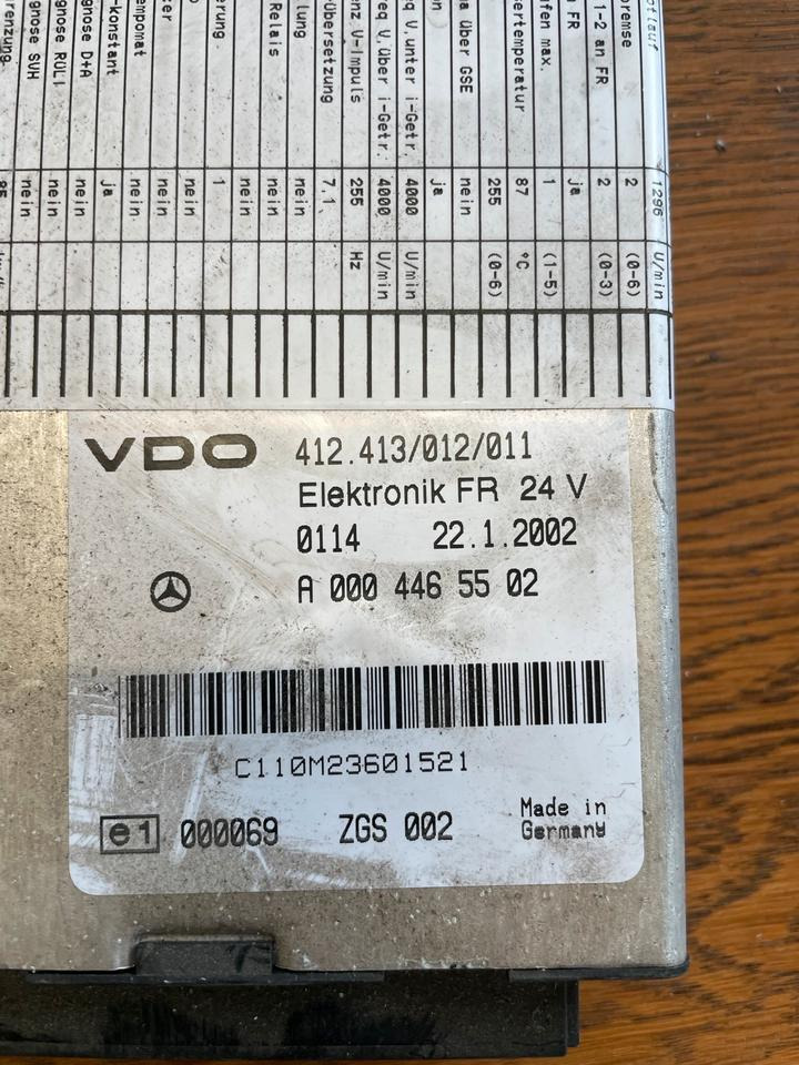 Mercedes Atego VDO Elektronik FR Steuergerät A 000 446 55 02 - Блок управления для Грузовиков: фото 2 Mercedes Atego VDO Elektronik FR Steuergerät A 000 446 55 02 - Блок управления для Грузовиков: фото 2