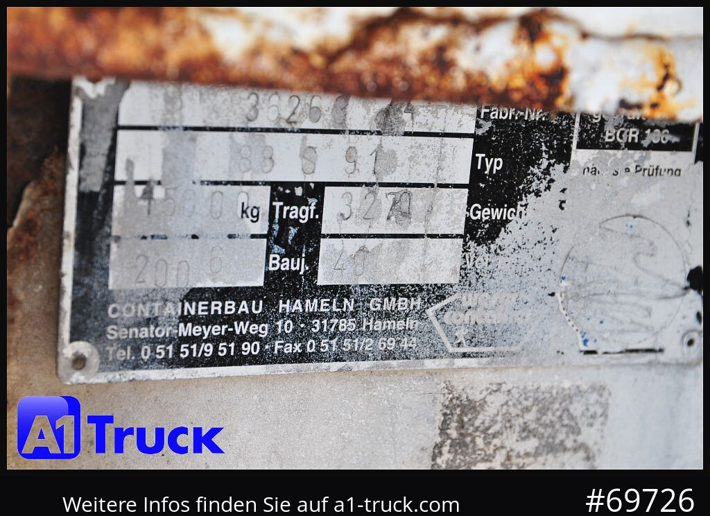 ANDERS Abrollcontainer 40m³, Mulde, Bauschutt, - Грузовик: фото 4 ANDERS Abrollcontainer 40m³, Mulde, Bauschutt, - Грузовик: фото 4