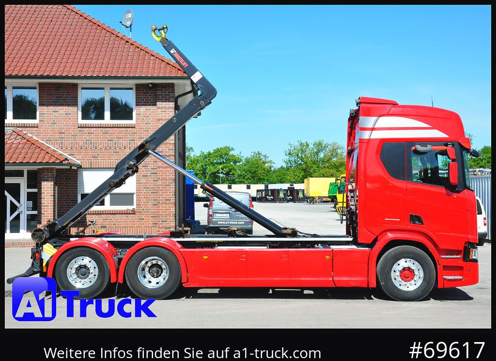 SCANIA R500, Abrollkipper, HIAB, Lift-Lenkachse, - Крюковой мультилифт: фото 3 SCANIA R500, Abrollkipper, HIAB, Lift-Lenkachse, - Крюковой мультилифт: фото 3