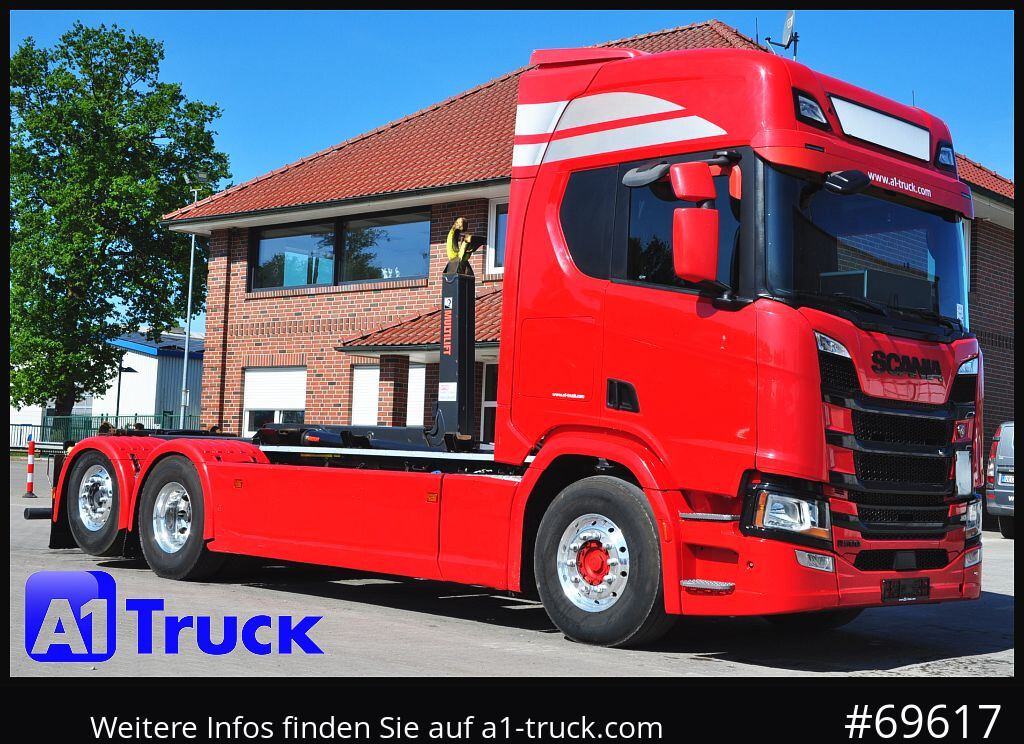 SCANIA R500, Abrollkipper, HIAB, Lift-Lenkachse, - Крюковой мультилифт: фото 1 SCANIA R500, Abrollkipper, HIAB, Lift-Lenkachse, - Крюковой мультилифт: фото 1