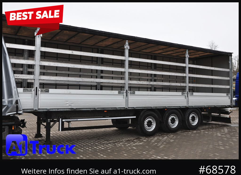 SCHMITZ SCS, Bordwandsider, Steckrungen, Liftachse, verzinkt - Тентованный полуприцеп: фото 1 SCHMITZ SCS, Bordwandsider, Steckrungen, Liftachse, verzinkt - Тентованный полуприцеп: фото 1