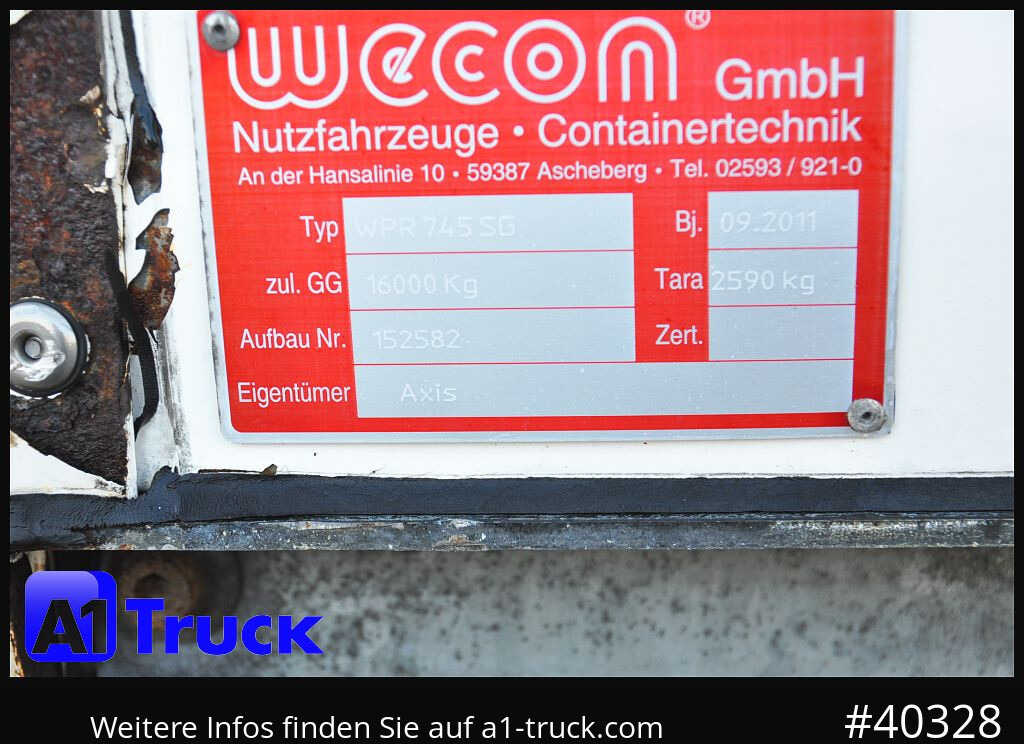 Тентованный кузов WECON WPR 745, verzinkt, 2520 innen, Code XL: фото 8 Тентованный кузов WECON WPR 745, verzinkt, 2520 innen, Code XL: фото 8