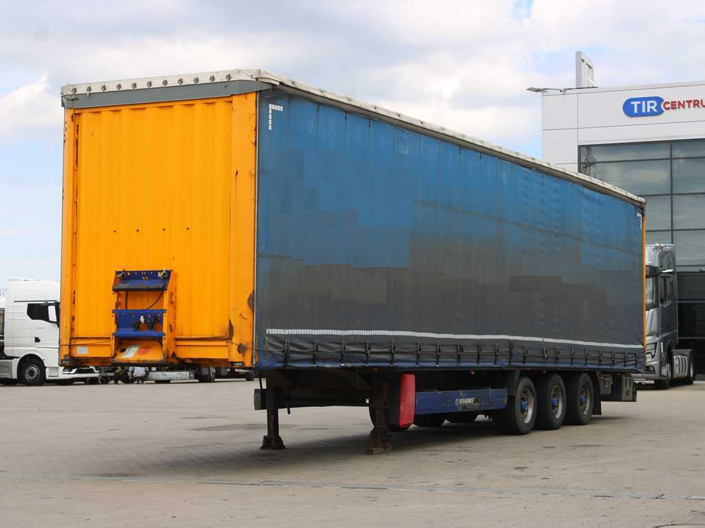 Krone SD, LIFTING AXLE, LOWDECK, LIFTING ROOF - Тентованный полуприцеп: фото 1 Krone SD, LIFTING AXLE, LOWDECK, LIFTING ROOF - Тентованный полуприцеп: фото 1