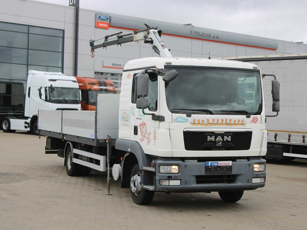 MAN TGL 8.220, EURO 5, SIDEBOARD, TIRES 80%, HYDRAULIC ARM TLC_38A.3 - Грузовик бортовой/ Платформа, Автоманипулятор: фото 3 MAN TGL 8.220, EURO 5, SIDEBOARD, TIRES 80%, HYDRAULIC ARM TLC_38A.3 - Грузовик бортовой/ Платформа, Автоманипулятор: фото 3