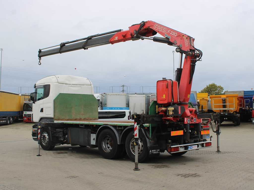 Scania R 500, 6X2, EURO 4, OPTICRUISE, HYDRAULIC ARM FASSI F220A.23 - Грузовик бортовой/ Платформа, Автоманипулятор: фото 5 Scania R 500, 6X2, EURO 4, OPTICRUISE, HYDRAULIC ARM FASSI F220A.23 - Грузовик бортовой/ Платформа, Автоманипулятор: фото 5