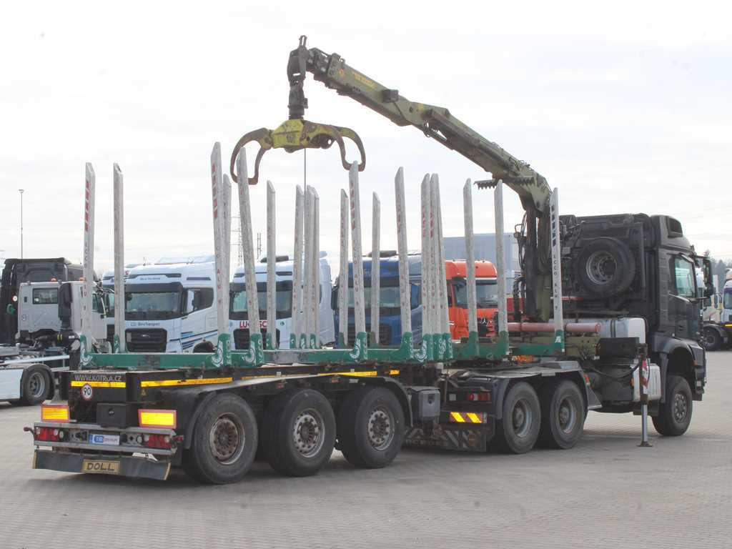 Mercedes-Benz Arocs 3351, 6x6, HYDRAULIC ARM LOGLIFT ET450, TYRES 80% - Тягач, Полуприцеп лесовоз: фото 4 Mercedes-Benz Arocs 3351, 6x6, HYDRAULIC ARM LOGLIFT ET450, TYRES 80% - Тягач, Полуприцеп лесовоз: фото 4