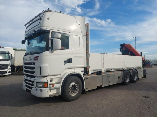 Scania R730 6x4 Pritsche, Voll-Luft Palfinger PK27002 Kran Retarder, Alu-Felgen, - Грузовик бортовой/ Платформа, Автоманипулятор: фото 1 Scania R730 6x4 Pritsche, Voll-Luft Palfinger PK27002 Kran Retarder, Alu-Felgen, - Грузовик бортовой/ Платформа, Автоманипулятор: фото 1