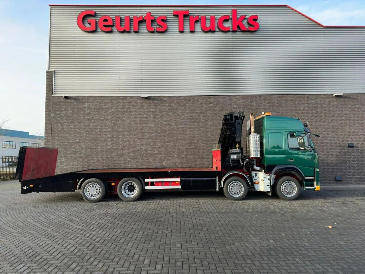 Автоманипулятор Volvo FM 500 8X2 OPRIJWAGEN/MACHINE TRANSPORTER + HIAB: фото 13