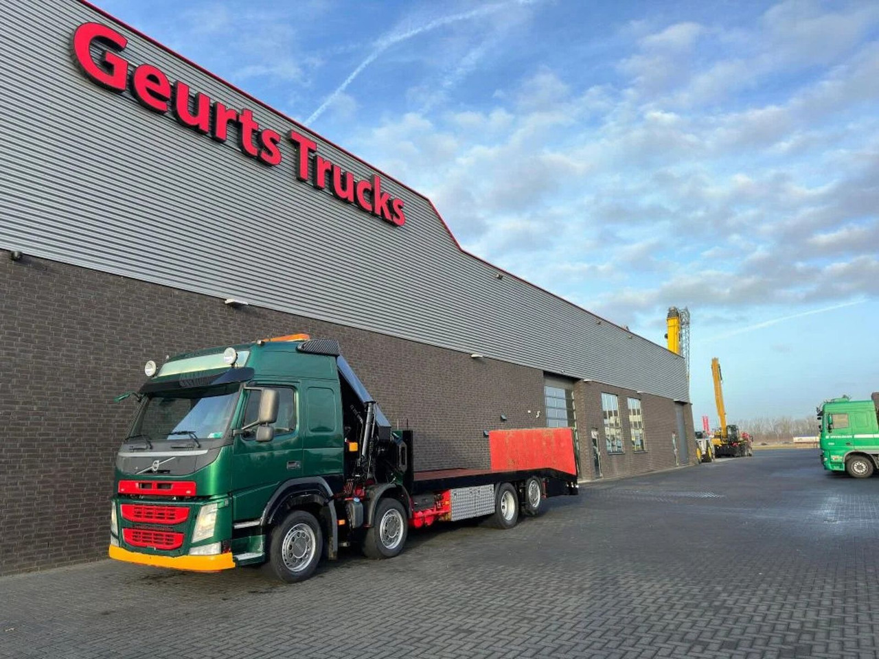 Автоманипулятор Volvo FM 500 8X2 OPRIJWAGEN/MACHINE TRANSPORTER + HIAB: фото 11