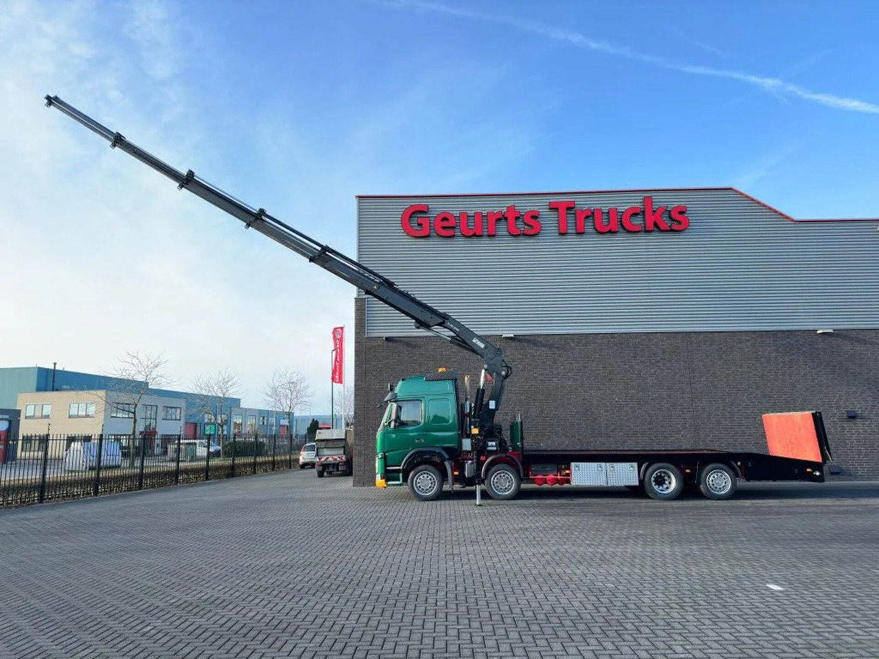 Автоманипулятор Volvo FM 500 8X2 OPRIJWAGEN/MACHINE TRANSPORTER + HIAB: фото 7
