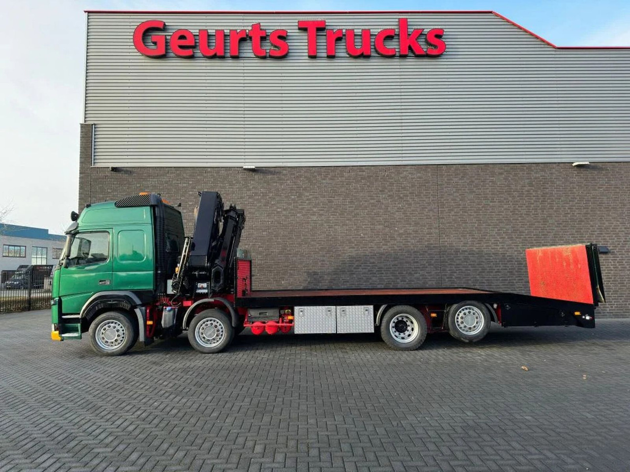 Автоманипулятор Volvo FM 500 8X2 OPRIJWAGEN/MACHINE TRANSPORTER + HIAB: фото 10