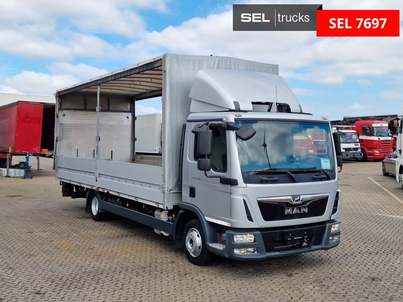 MAN TGL 8.180 4x2 BL / Ladebordwand - Тентованный фургон: фото 3 MAN TGL 8.180 4x2 BL / Ladebordwand - Тентованный фургон: фото 3