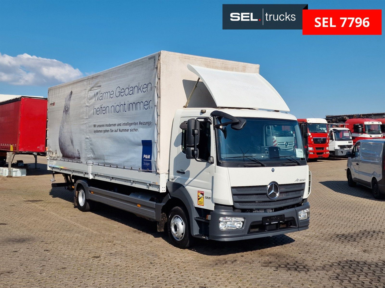 Mercedes-Benz Atego 1221 / Ladebordwand - Тентованный грузовик: фото 3 Mercedes-Benz Atego 1221 / Ladebordwand - Тентованный грузовик: фото 3