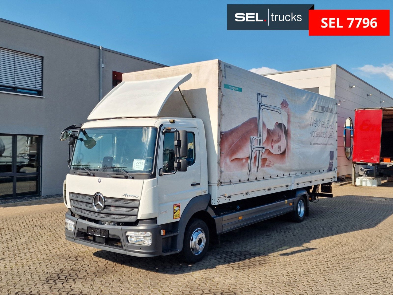 Mercedes-Benz Atego 1221 / Ladebordwand - Тентованный грузовик: фото 1 Mercedes-Benz Atego 1221 / Ladebordwand - Тентованный грузовик: фото 1