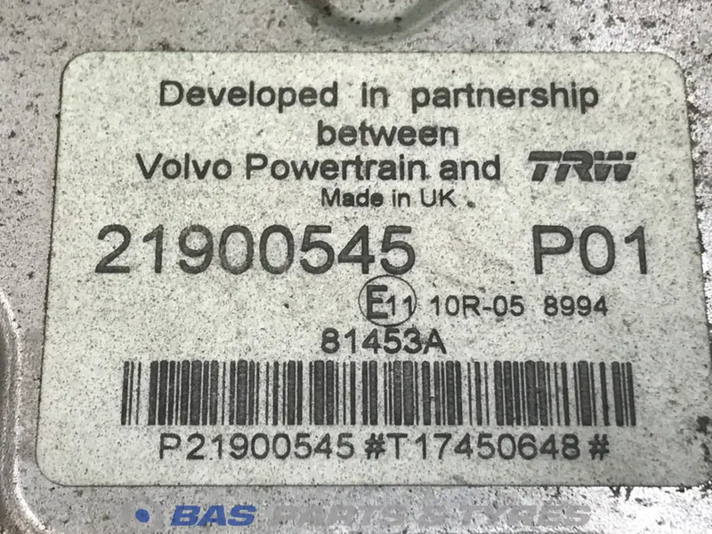 Volvo Motormanagement ECU Volvo 21900541 - Блок управления для Грузовиков: фото 3 Volvo Motormanagement ECU Volvo 21900541 - Блок управления для Грузовиков: фото 3