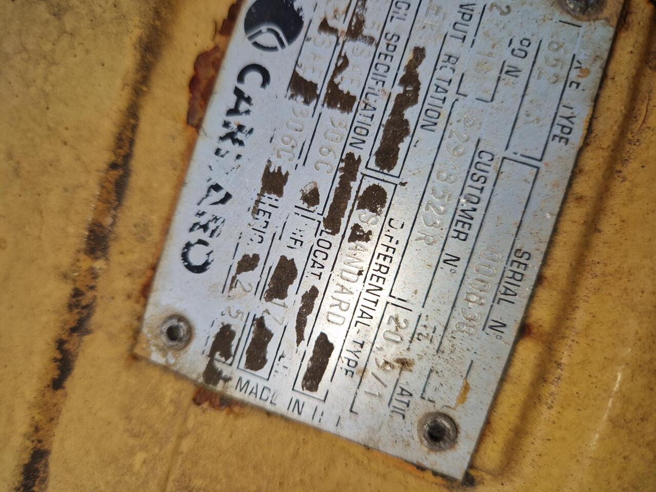 EJES CARRARO 852 FR PAR CASE 1288 - Ось и запчасти для Строительной техники: фото 2 EJES CARRARO 852 FR PAR CASE 1288 - Ось и запчасти для Строительной техники: фото 2