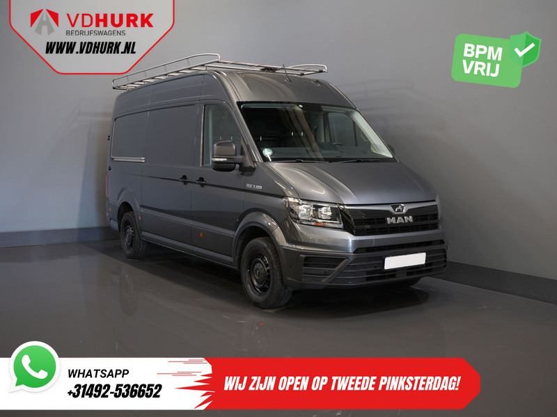 MAN TGE 35 2.0 180 pk DSG Aut. L3H3 BPM VRIJ! Inrichting/ Imperiaal + Ladder/ Tachograaf/ Navi/ Gev.stoel/ CarPlay/ Camera/ PDC/ Cruise/ - Цельнометаллический фургон: фото 1 MAN TGE 35 2.0 180 pk DSG Aut. L3H3 BPM VRIJ! Inrichting/ Imperiaal + Ladder/ Tachograaf/ Navi/ Gev.stoel/ CarPlay/ Camera/ PDC/ Cruise/ - Цельнометаллический фургон: фото 1