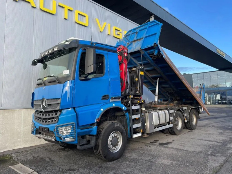 Самосвал, Автоманипулятор Mercedes-Benz Arocs 3342 *6x6*meegestuurd as*2zijdige kipper*Airco*Bluetooth: фото 17