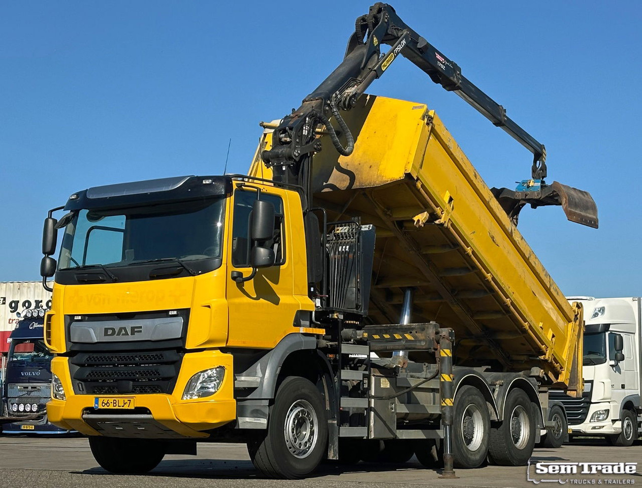 DAF CF 410 FAT 6X4 188.000 KM Palfinger 17 TON/Meter Kraan 2 Zijdige Ruizeveld K - Автоманипулятор: фото 1 DAF CF 410 FAT 6X4 188.000 KM Palfinger 17 TON/Meter Kraan 2 Zijdige Ruizeveld K - Автоманипулятор: фото 1