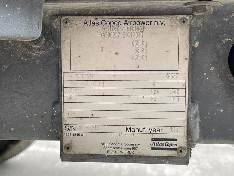 Atlas-Copco XAS 37 KD - Воздушный компрессор: фото 5 Atlas-Copco XAS 37 KD - Воздушный компрессор: фото 5