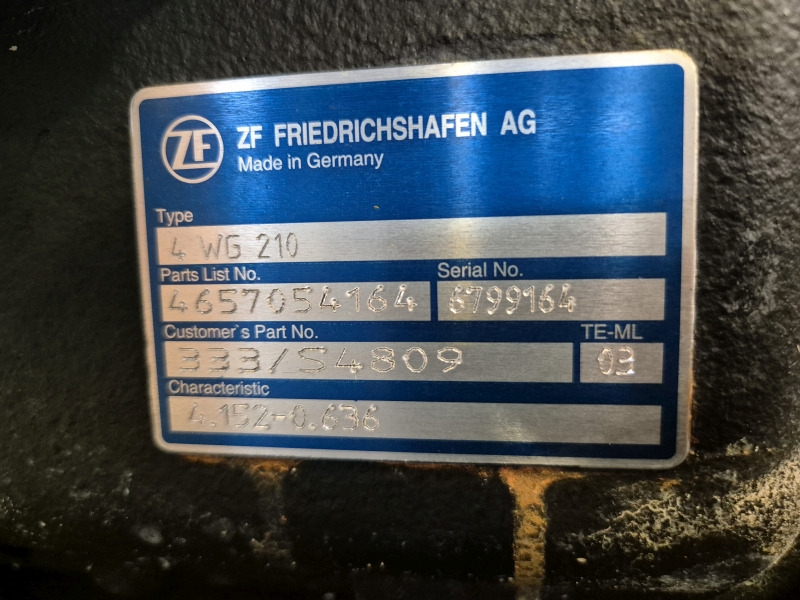 ZF Industrial JCB 4WG210 333/S4809 Gearbox New (Plant) - Коробка передач для Строительной техники: фото 2 ZF Industrial JCB 4WG210 333/S4809 Gearbox New (Plant) - Коробка передач для Строительной техники: фото 2