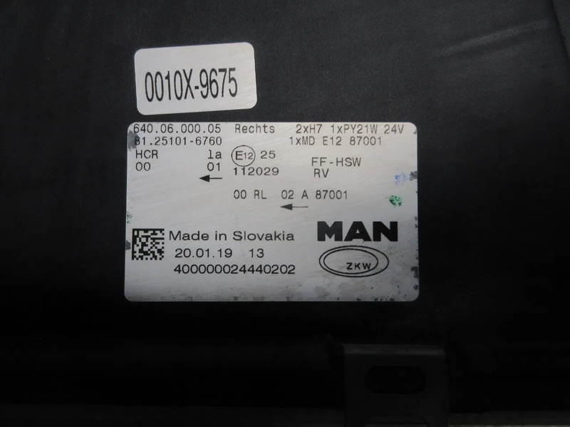MAN 81.25101-6760 KOPLAMOP MAN 18.460 RECHTS MODEL 2020 - Передняя фара для Грузовиков: фото 5 MAN 81.25101-6760 KOPLAMOP MAN 18.460 RECHTS MODEL 2020 - Передняя фара для Грузовиков: фото 5