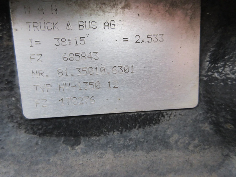 MAN 81.35010-6301 HY-1350 12. 38:15/2,533 RATIO MAN EURO 6 - Задняя ось для Грузовиков: фото 5 MAN 81.35010-6301 HY-1350 12. 38:15/2,533 RATIO MAN EURO 6 - Задняя ось для Грузовиков: фото 5