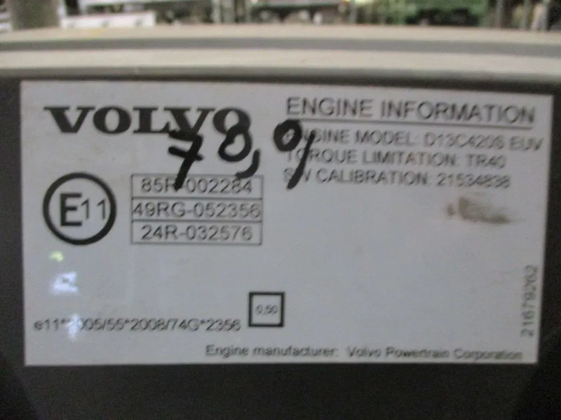 Volvo 22070191//21534838//85001834//85007834 D13C420S EUV EURO 5 EEV - Двигатель для Грузовиков: фото 5 Volvo 22070191//21534838//85001834//85007834 D13C420S EUV EURO 5 EEV - Двигатель для Грузовиков: фото 5