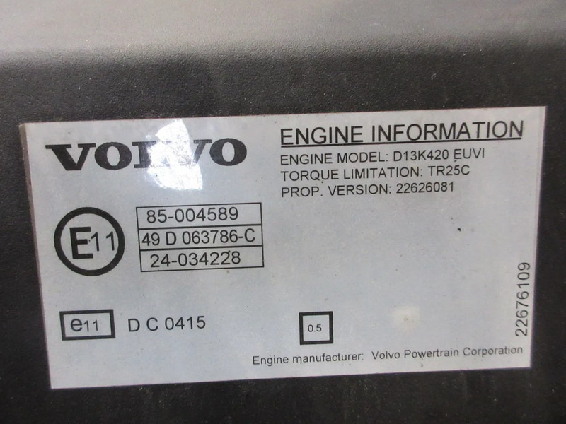 Volvo 22692812 // 85002134 // 85008134 // 85002248 // 85008248 // 22626081 D13K 420 - Двигатель для Грузовиков: фото 5 Volvo 22692812 // 85002134 // 85008134 // 85002248 // 85008248 // 22626081 D13K 420 - Двигатель для Грузовиков: фото 5