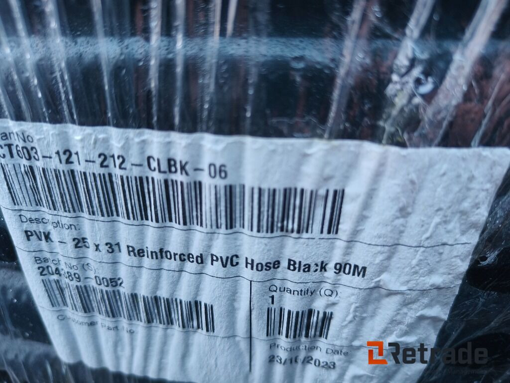 PVK - 25x31 Reinforced PVC Hose Black 90m - Строительное оборудование: фото 1 PVK - 25x31 Reinforced PVC Hose Black 90m - Строительное оборудование: фото 1