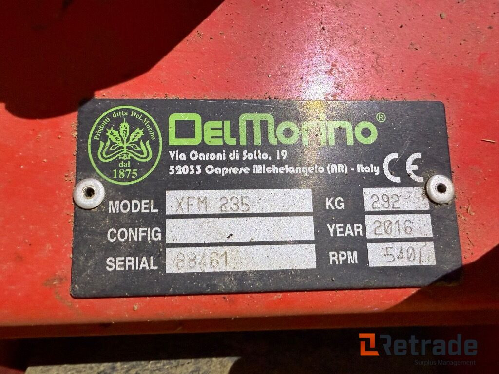 Klippepanne DelMorino XFM235 med trepunkts feste - Сельскохозяйственная техника: фото 4 Klippepanne DelMorino XFM235 med trepunkts feste - Сельскохозяйственная техника: фото 4