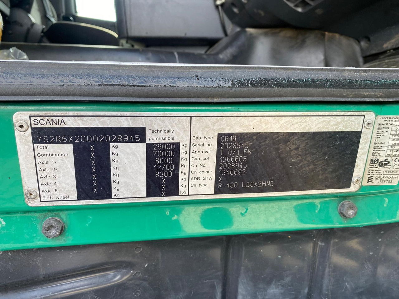 Самосвал SCANIA R480 E4 / Grain Side Kipper / Frame 7.2m Long: фото 28 Самосвал SCANIA R480 E4 / Grain Side Kipper / Frame 7.2m Long: фото 28