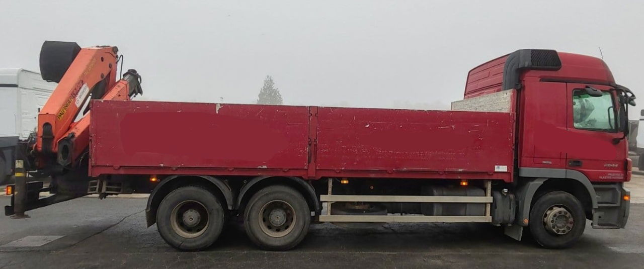 Mercedes-Benz Actros 2644L 6X4 stake body - Palfinger crane PK18500 - Грузовик бортовой/ Платформа: фото 4 Mercedes-Benz Actros 2644L 6X4 stake body - Palfinger crane PK18500 - Грузовик бортовой/ Платформа: фото 4