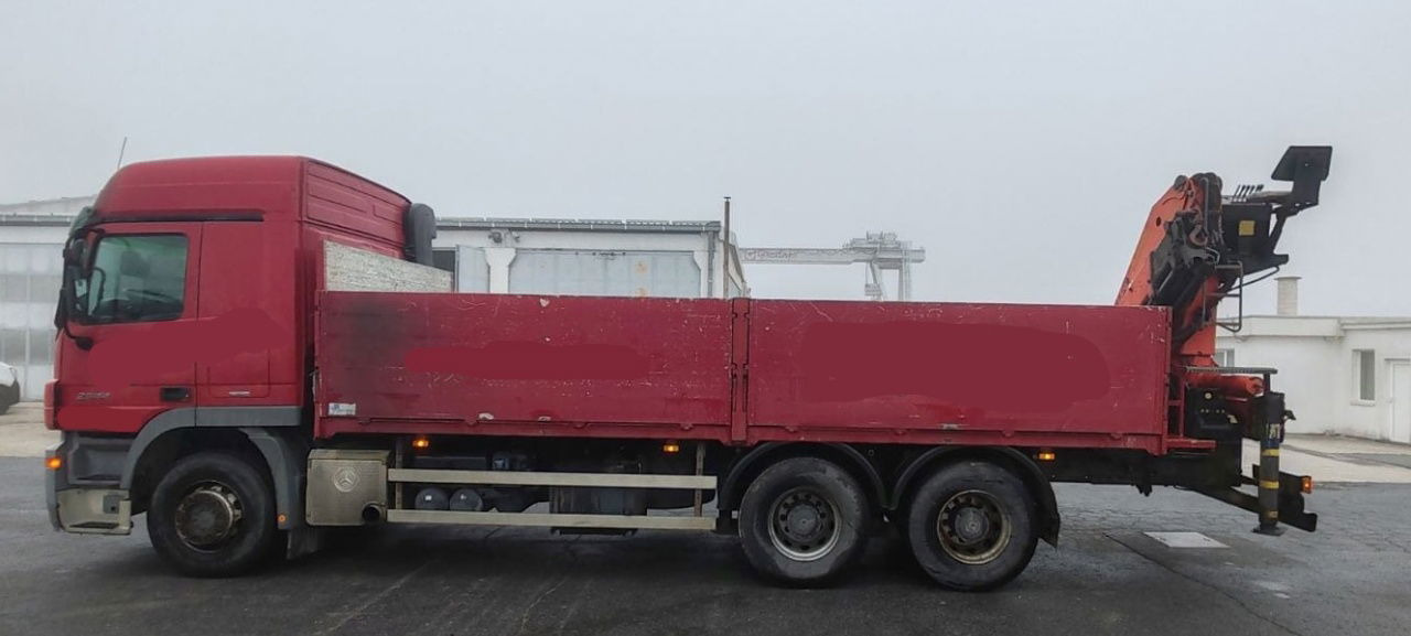 Mercedes-Benz Actros 2644L 6X4 stake body - Palfinger crane PK18500 - Грузовик бортовой/ Платформа: фото 2 Mercedes-Benz Actros 2644L 6X4 stake body - Palfinger crane PK18500 - Грузовик бортовой/ Платформа: фото 2
