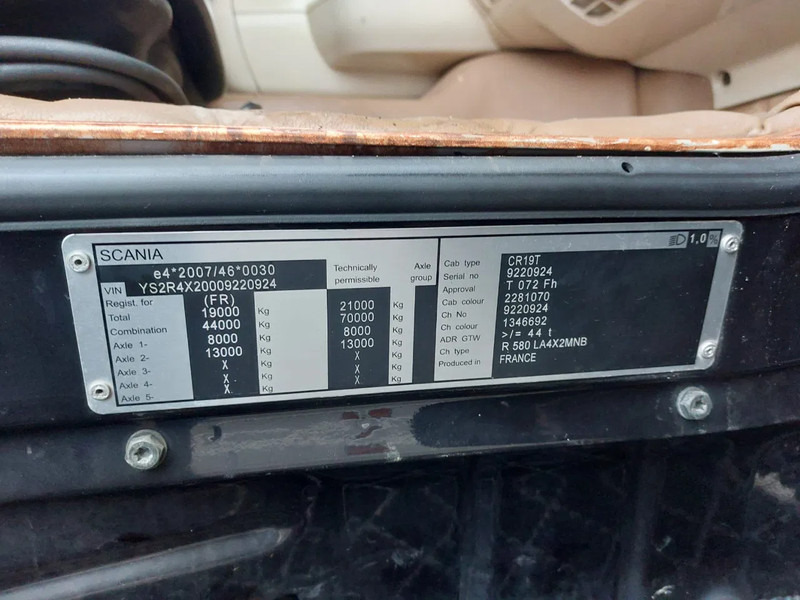 Тягач Scania R580 V8 R580 V8: фото 17 Тягач Scania R580 V8 R580 V8: фото 17