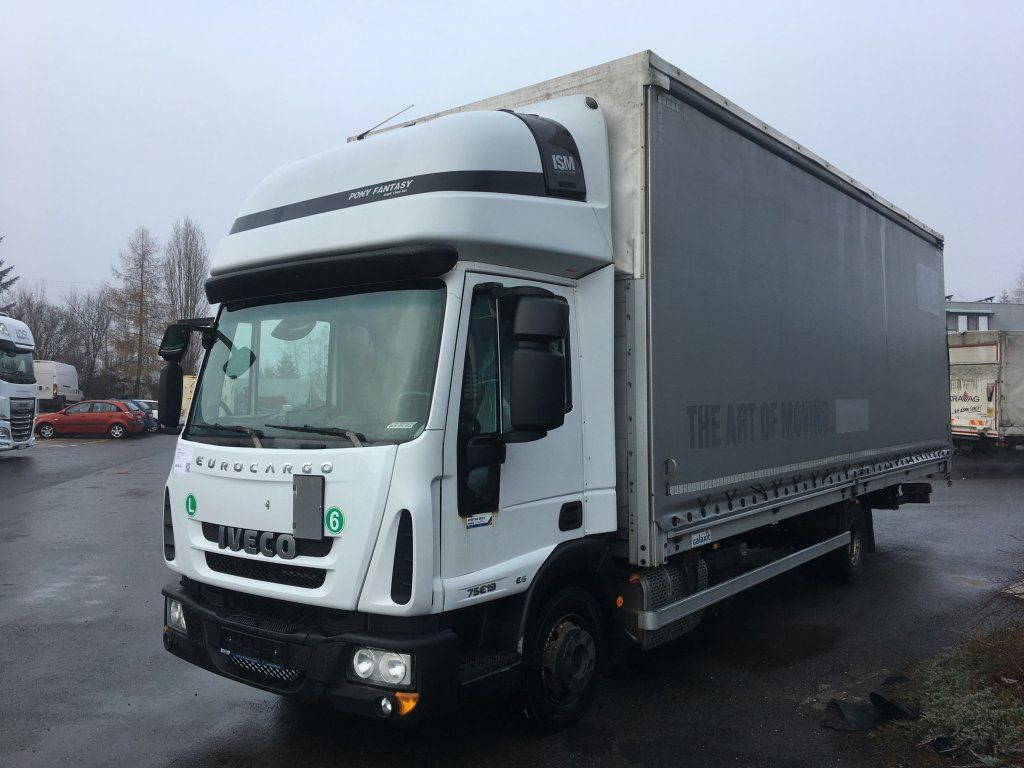 Iveco 75-190 Eurocargo 18 Pal. Dhollandia 1000 kg - Тентованный фургон: фото 2 Iveco 75-190 Eurocargo 18 Pal. Dhollandia 1000 kg - Тентованный фургон: фото 2