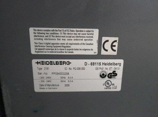 Печатное оборудование 8up thermal CTP Heidelberg Suprasetter 105 with SCL and Prinect Metashooter 11: фото 10