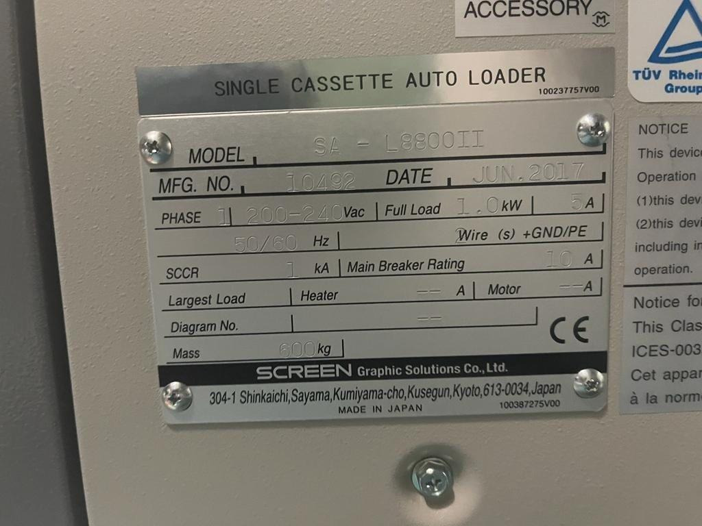 Plate storage cassette plate loader Dainippon Screen SAL 8800 II - Печатное оборудование: фото 2 Plate storage cassette plate loader Dainippon Screen SAL 8800 II - Печатное оборудование: фото 2