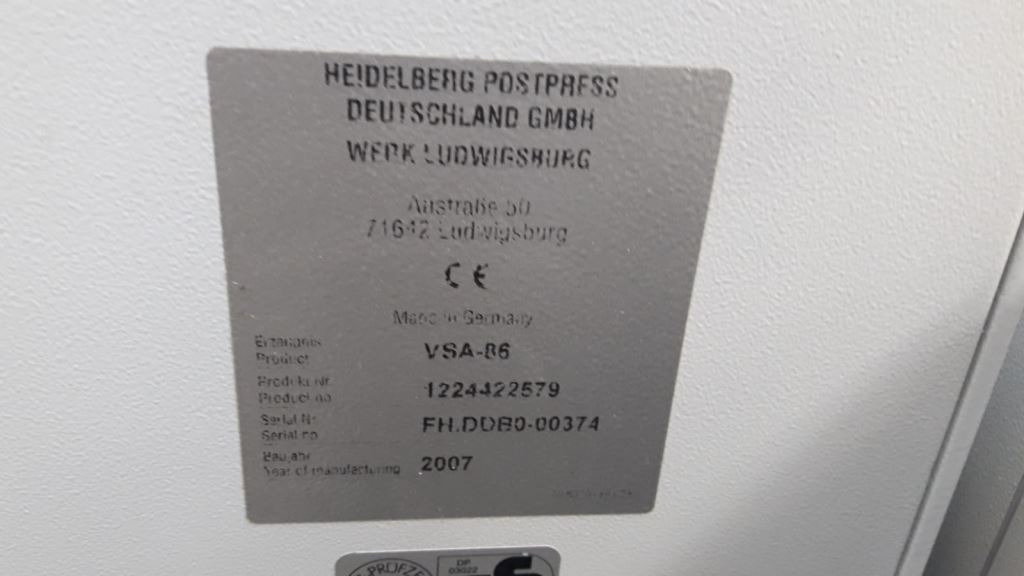 Vertical stack delivery with compression station Heidelberg Stahlfolder VSA 86 H - Фальцовщик: фото 5 Vertical stack delivery with compression station Heidelberg Stahlfolder VSA 86 H - Фальцовщик: фото 5